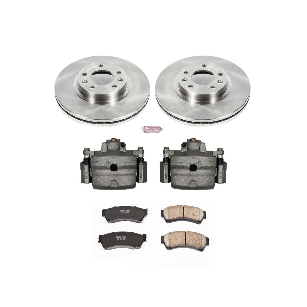 OE Stock Replacement Brake Pad, Rotor and Caliper Kit