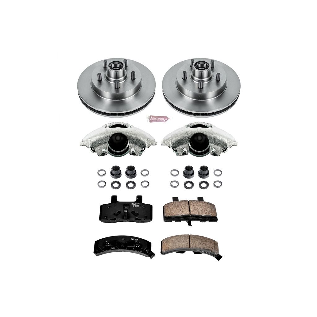 PowerStop KCOE1990 - OE Stock Replacement Brake Pad, Rotor and Caliper Kit