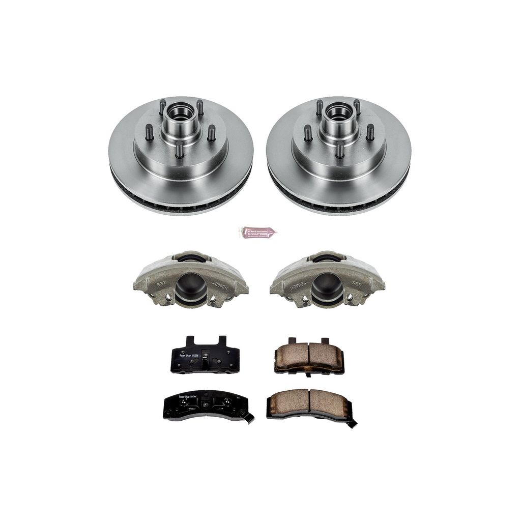 PowerStop KCOE1991 - OE Stock Replacement Brake Pad, Rotor and Caliper Kit