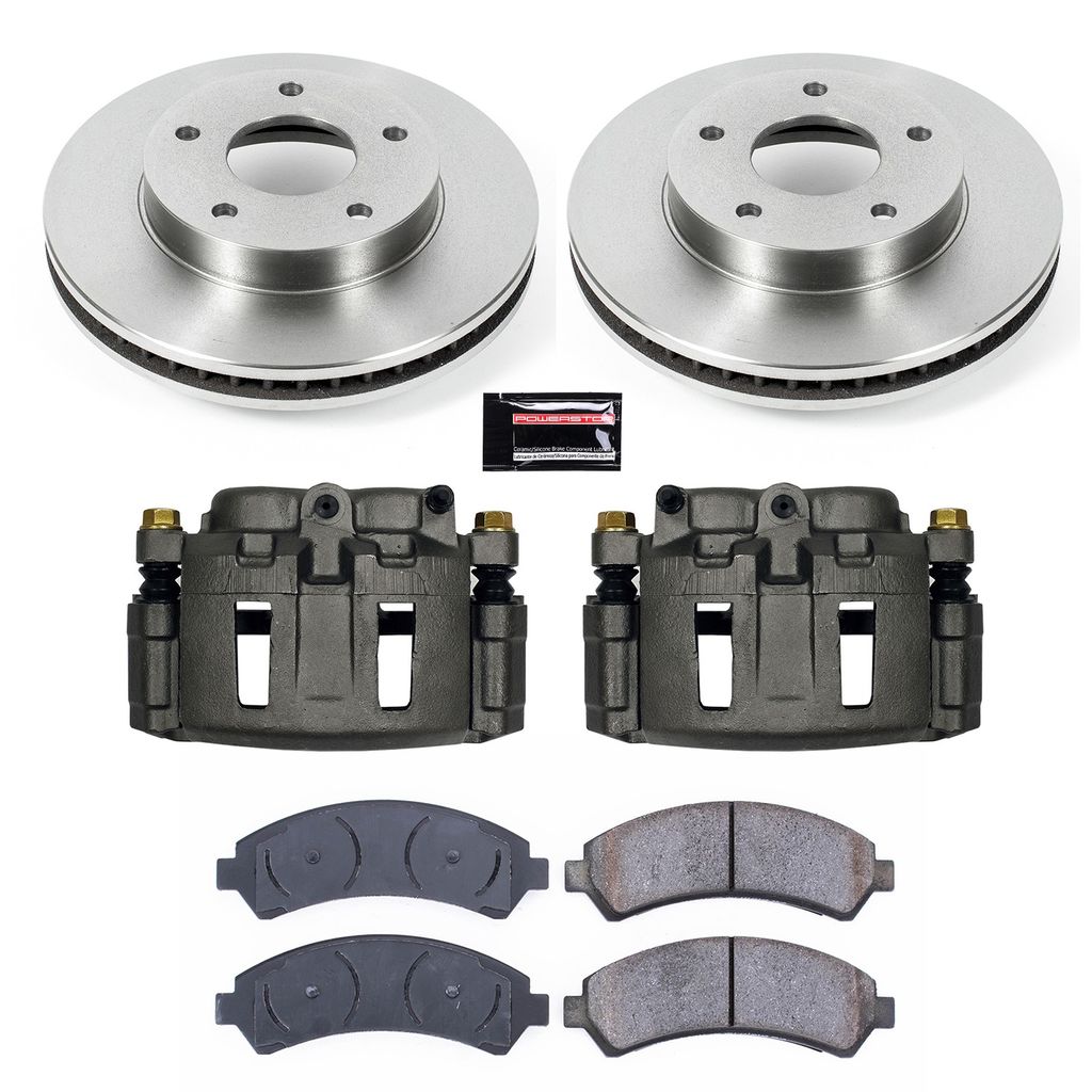 OE Stock Replacement Brake Pad, Rotor and Caliper Kit