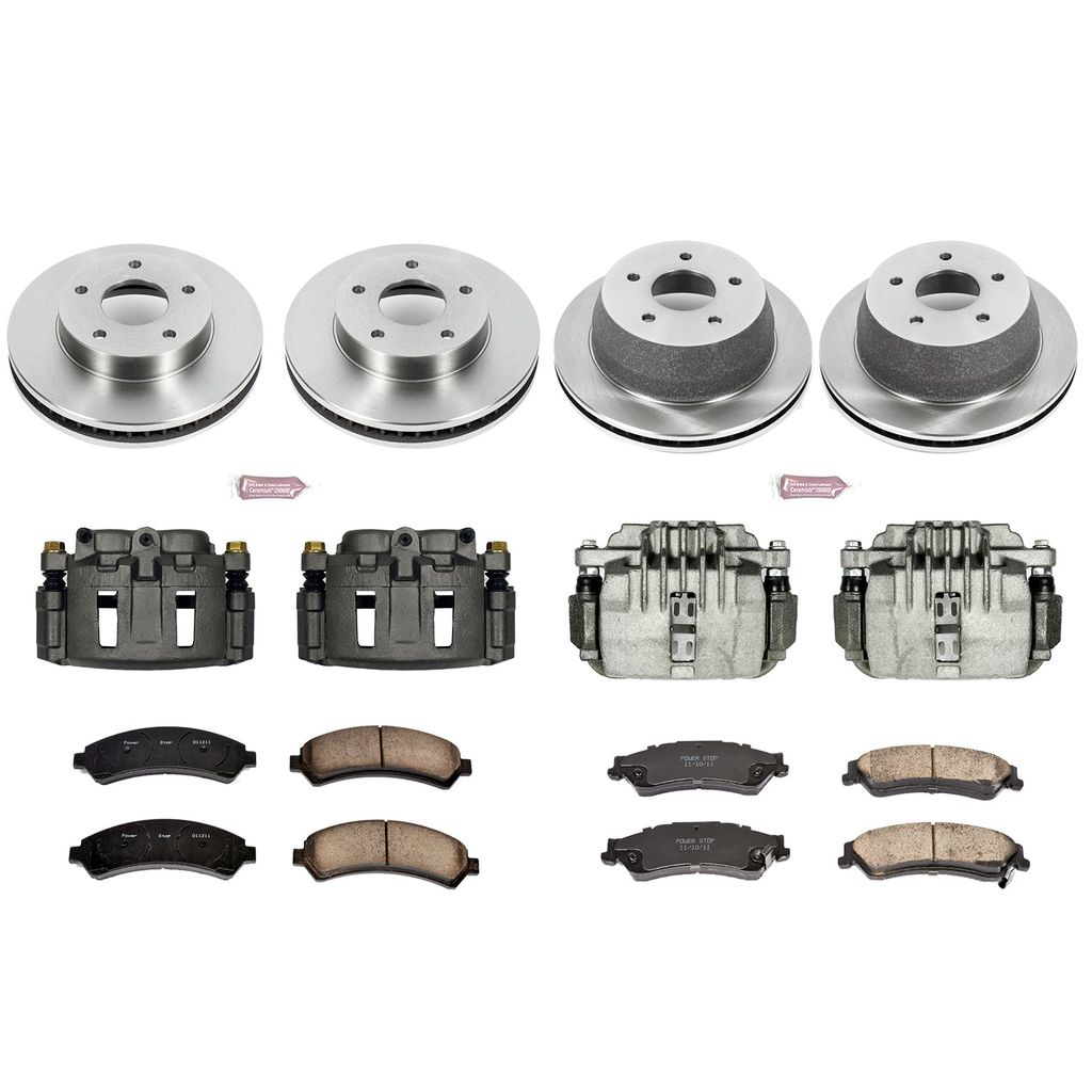 PowerStop KCOE2006 - OE Stock Replacement Brake Pad, Rotor and Caliper Kit