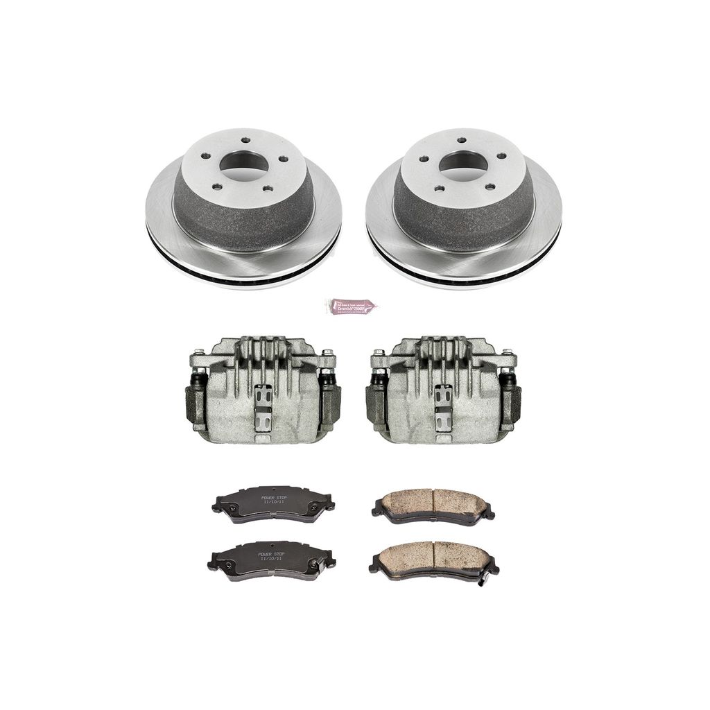 OE Stock Replacement Brake Pad, Rotor and Caliper Kit