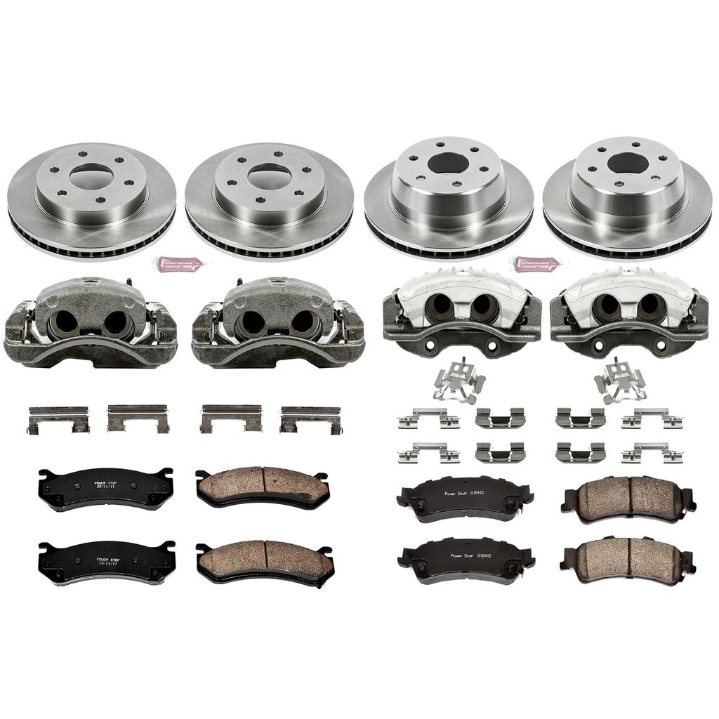 PowerStop KCOE2015 - OE Stock Replacement Brake Pad, Rotor and Caliper Kit