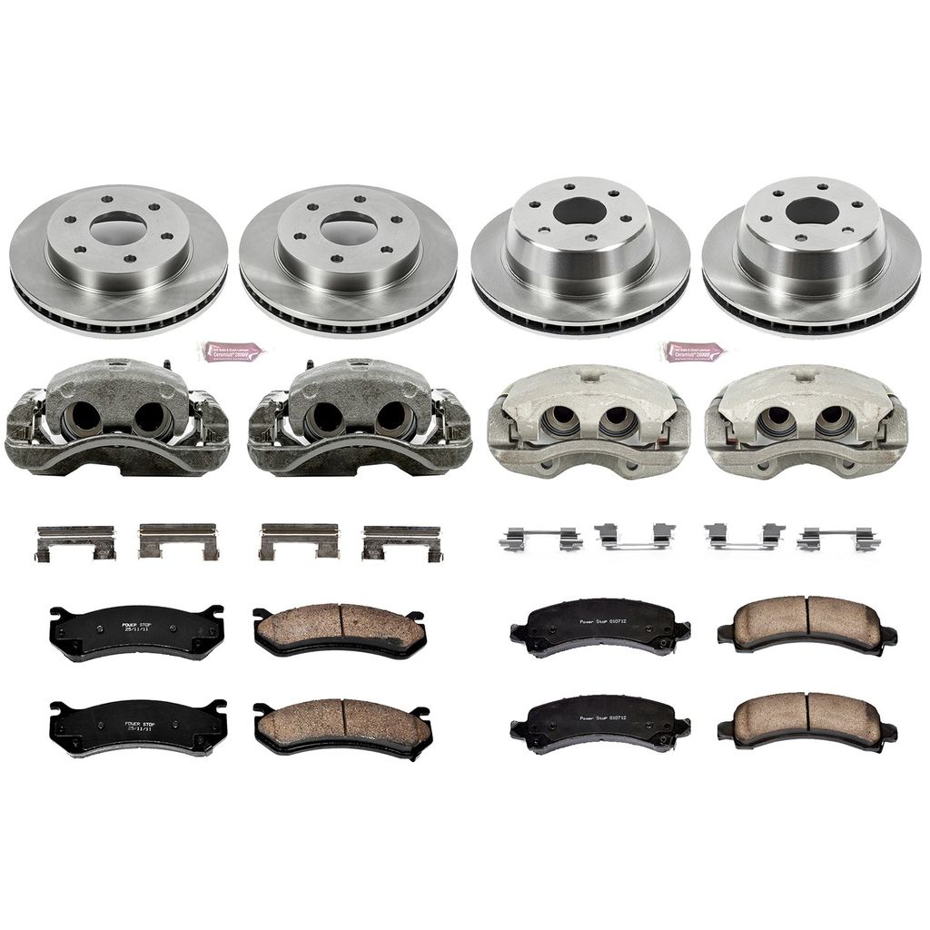 PowerStop KCOE2016 - OE Stock Replacement Brake Pad, Rotor and Caliper Kit