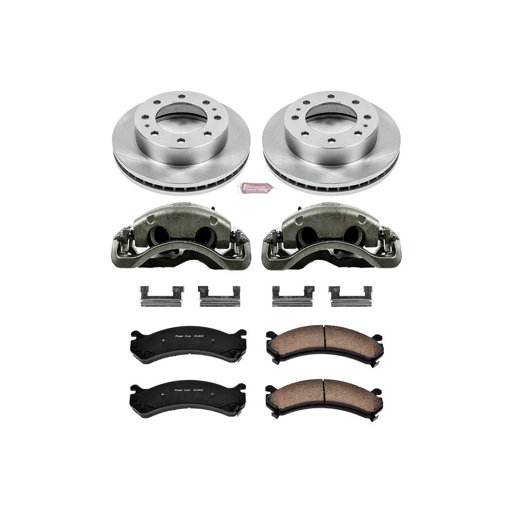 OE Stock Replacement Brake Pad, Rotor and Caliper Kit