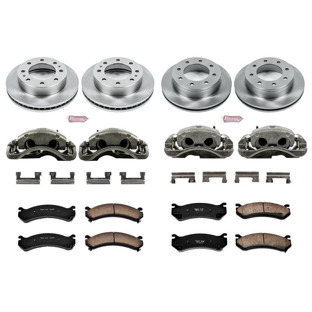 PowerStop KCOE2023A - OE Stock Replacement Brake Pad, Rotor and Caliper Kit
