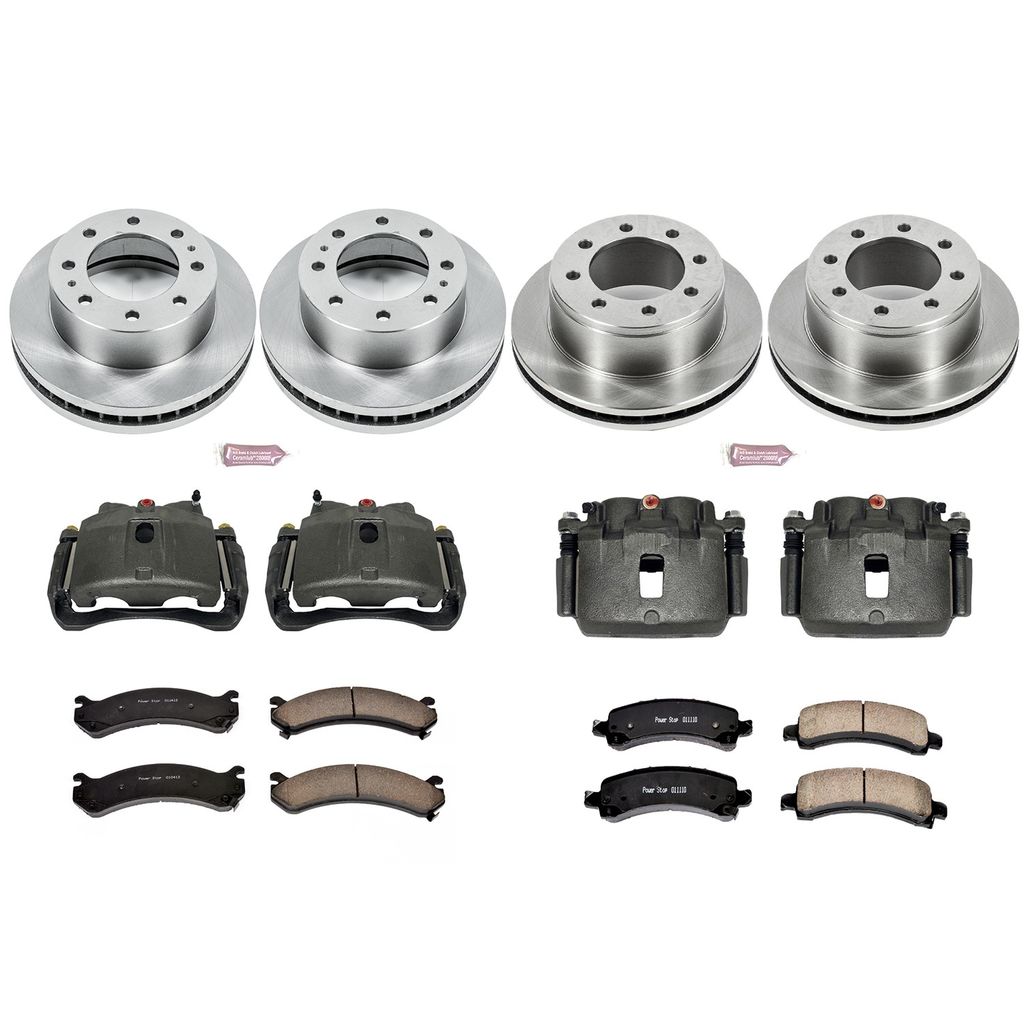 PowerStop KCOE2029 - OE Stock Replacement Brake Pad, Rotor and Caliper Kit