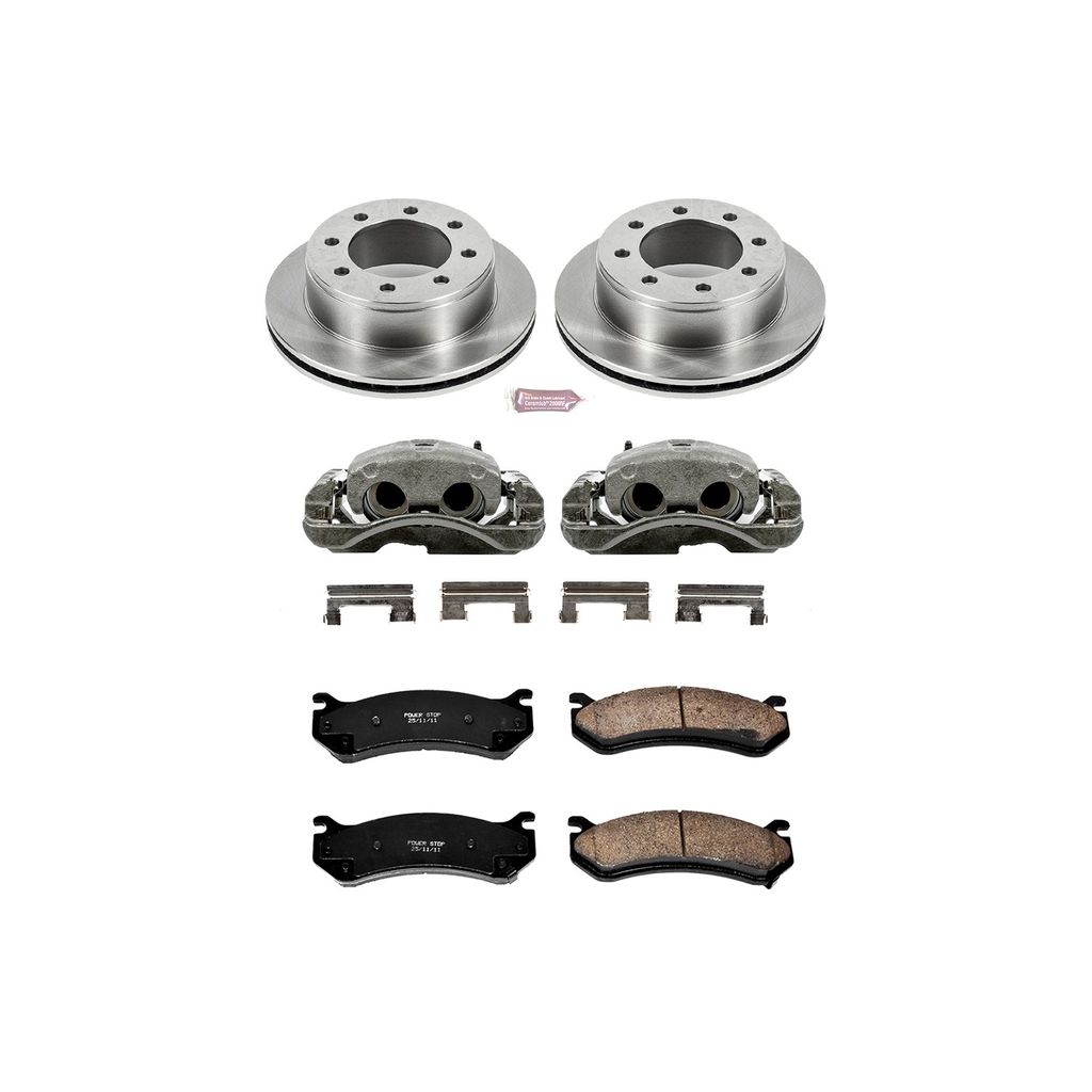 OE Stock Replacement Brake Pad, Rotor and Caliper Kit