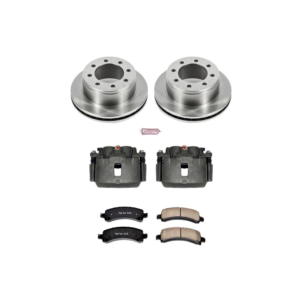 PowerStop KCOE2043 - OE Stock Replacement Brake Pad, Rotor and Caliper Kit