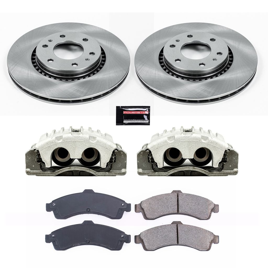 OE Stock Replacement Brake Pad, Rotor and Caliper Kit