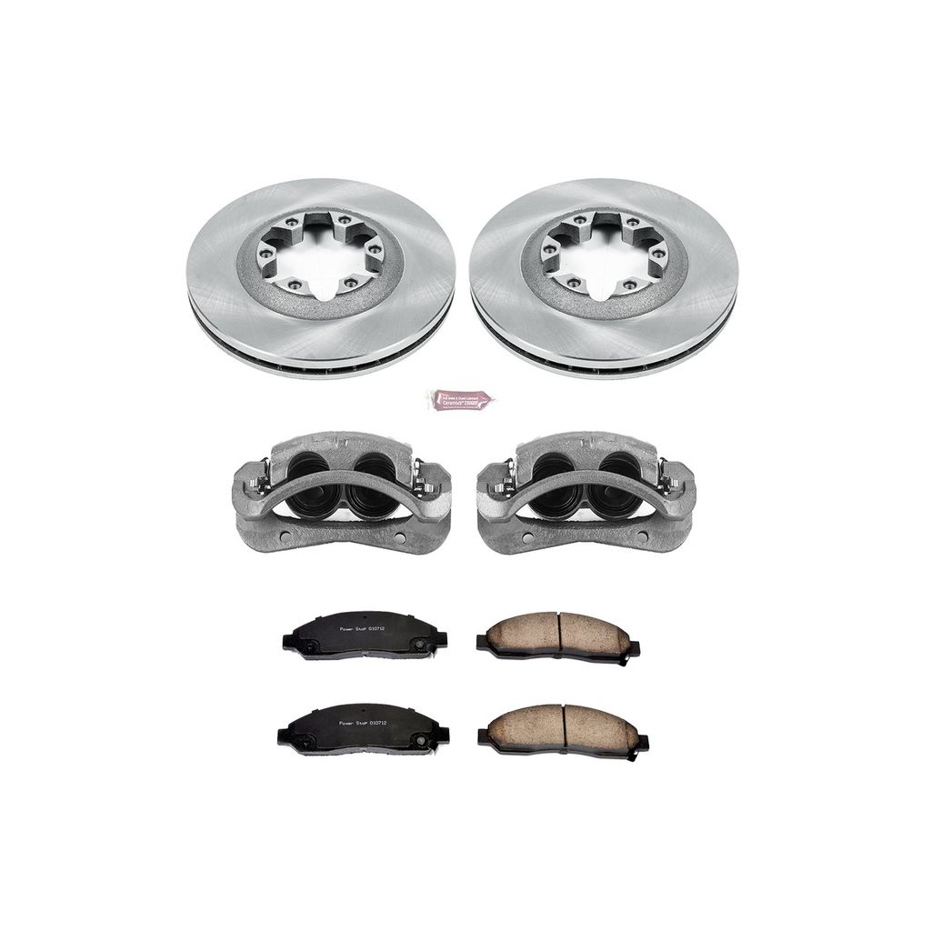 PowerStop KCOE2066 - OE Stock Replacement Brake Pad, Rotor and Caliper Kit