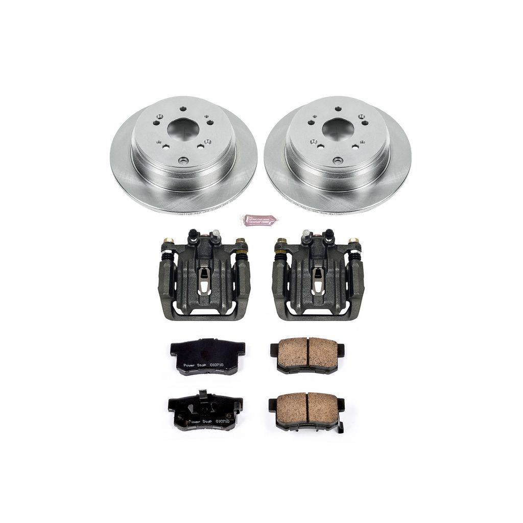 PowerStop KCOE206A - OE Stock Replacement Brake Pad, Rotor and Caliper Kit