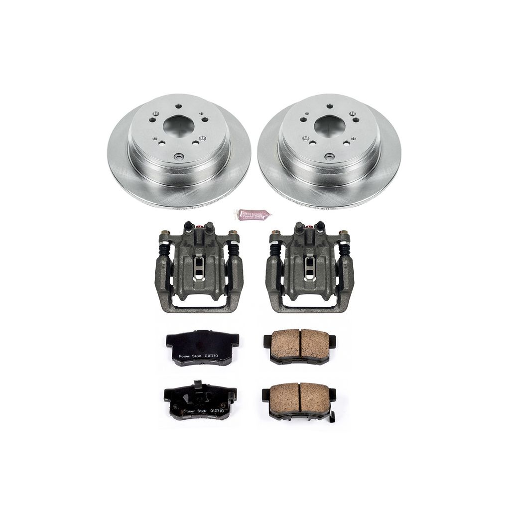 PowerStop KCOE206B - OE Stock Replacement Brake Pad, Rotor and Caliper Kit