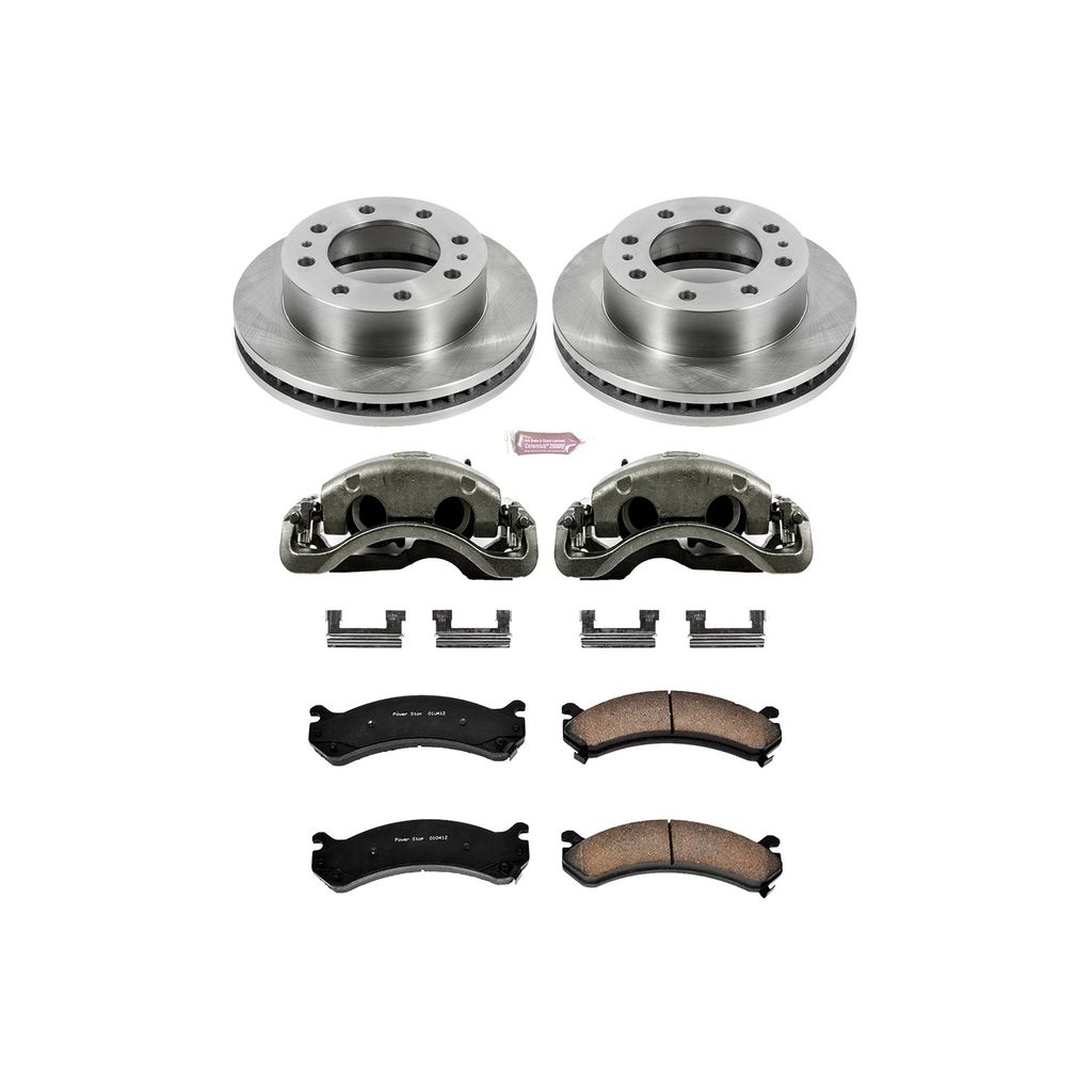 OE Stock Replacement Brake Pad, Rotor and Caliper Kit