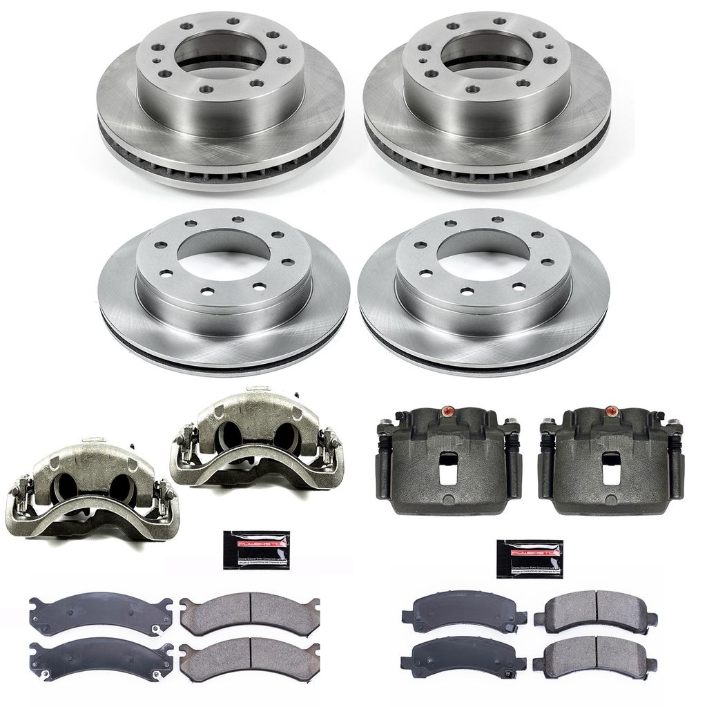 PowerStop KCOE2072 - OE Stock Replacement Brake Pad, Rotor and Caliper Kit