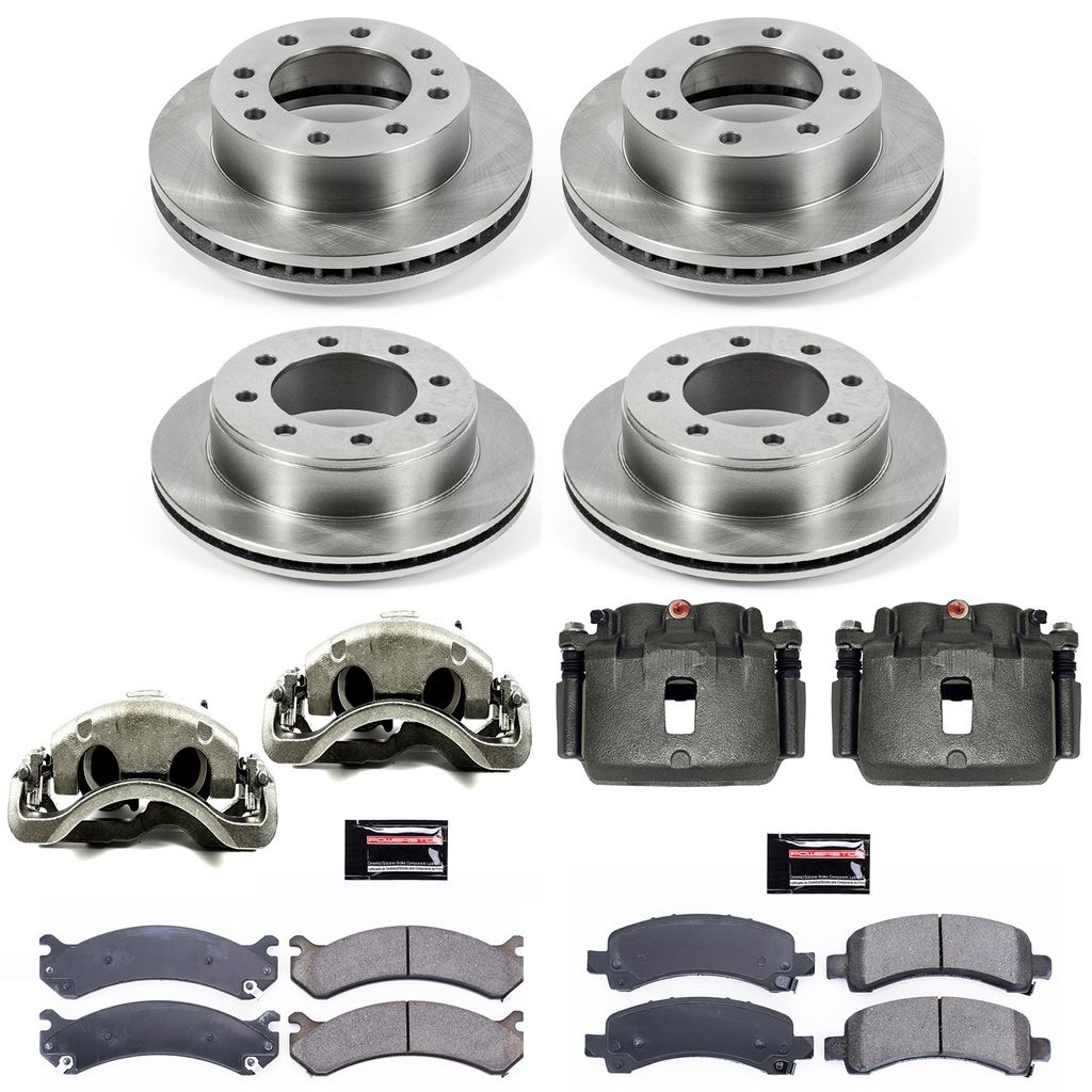 PowerStop KCOE2074 - OE Stock Replacement Brake Pad, Rotor and Caliper Kit