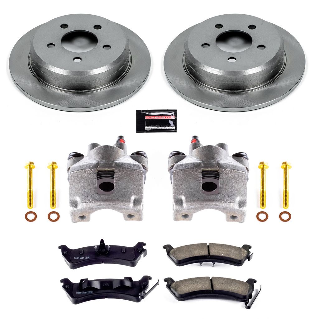 OE Stock Replacement Brake Pad, Rotor and Caliper Kit