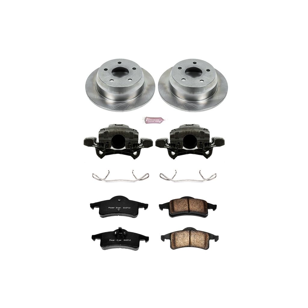 OE Stock Replacement Brake Pad, Rotor and Caliper Kit