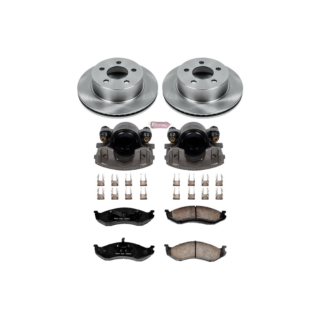 OE Stock Replacement Brake Pad, Rotor and Caliper Kit