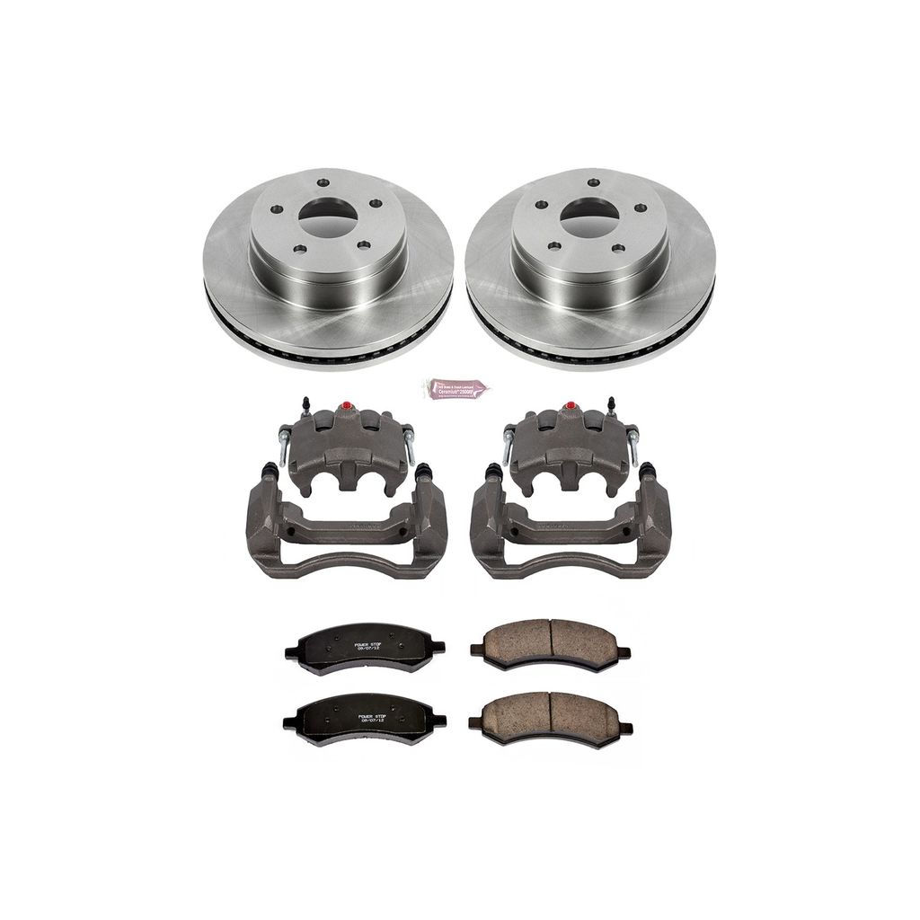 OE Stock Replacement Brake Pad, Rotor and Caliper Kit