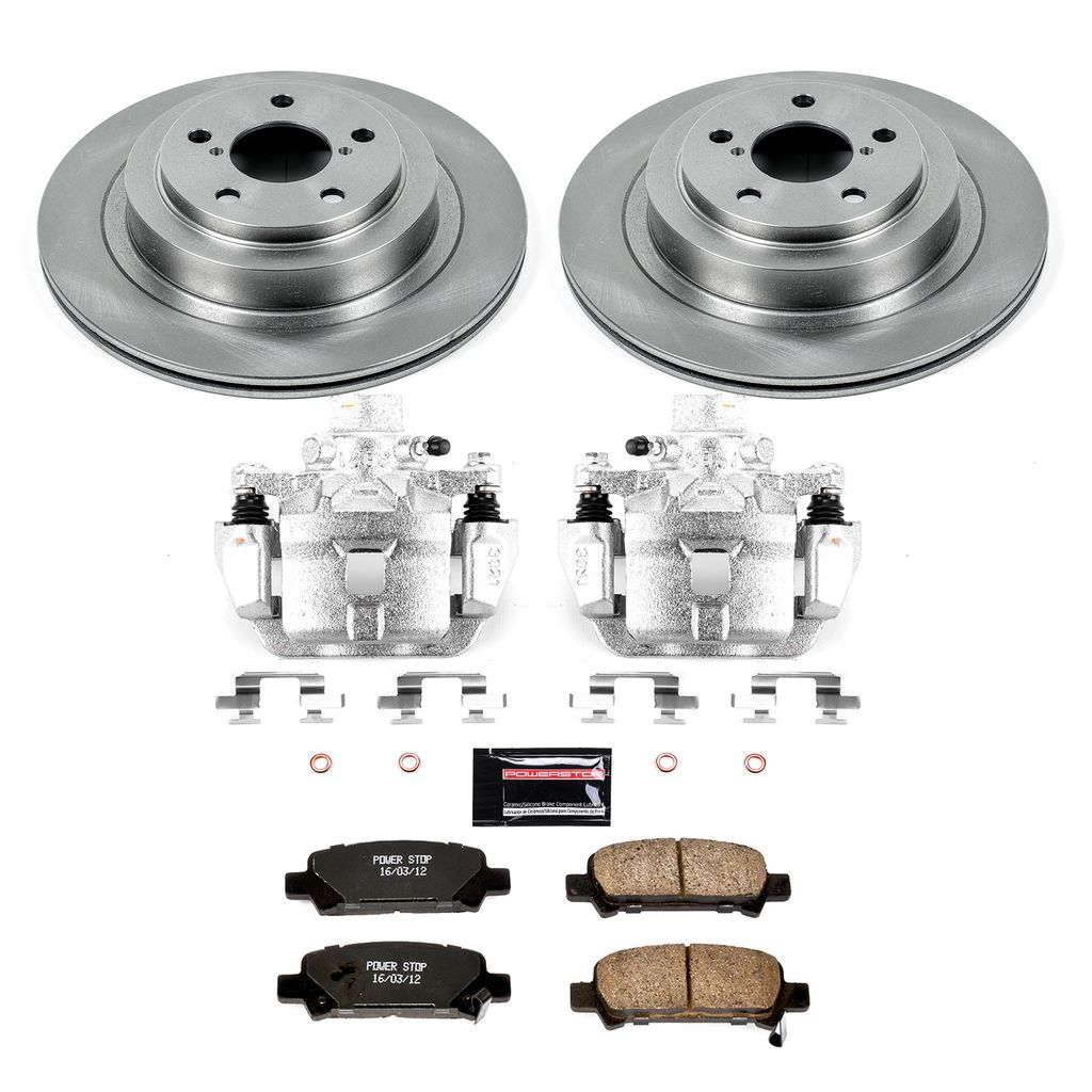 OE Stock Replacement Brake Pad, Rotor and Caliper Kit