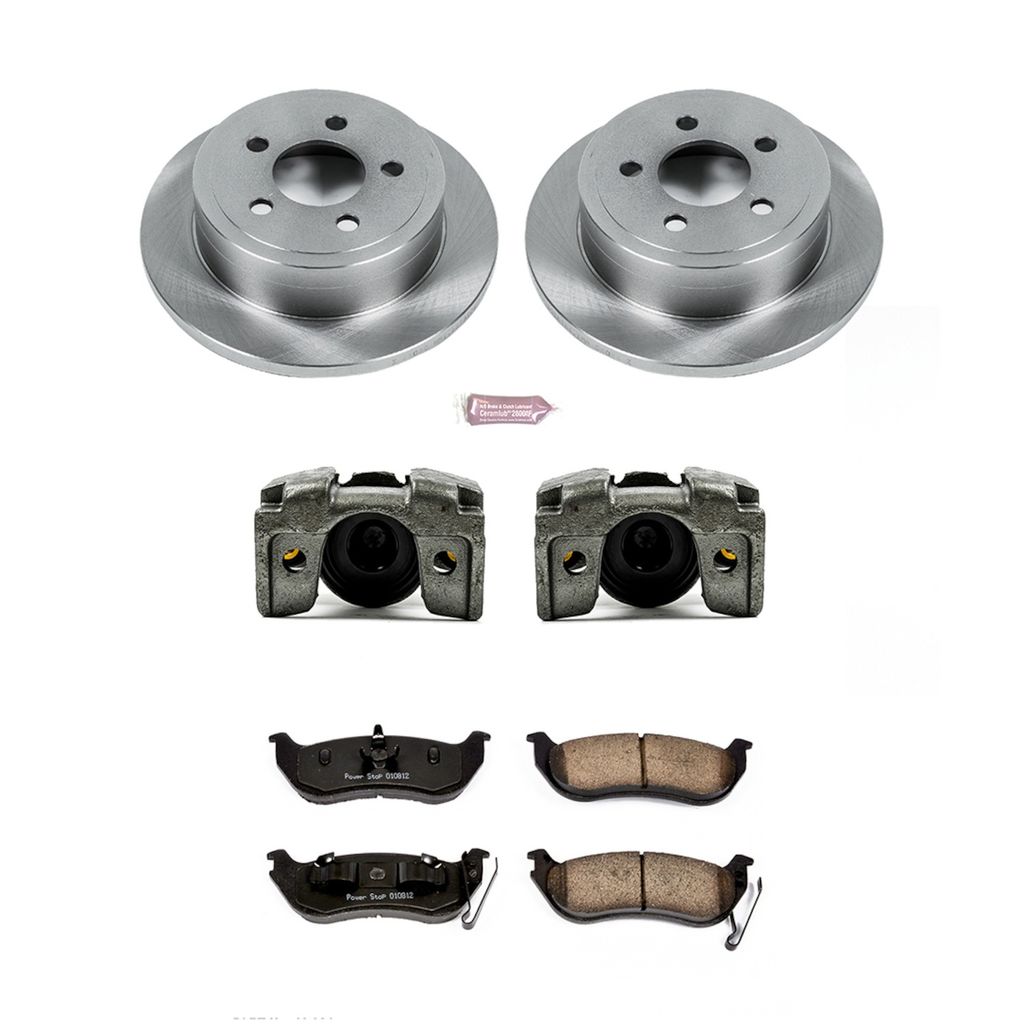 OE Stock Replacement Brake Pad, Rotor and Caliper Kit