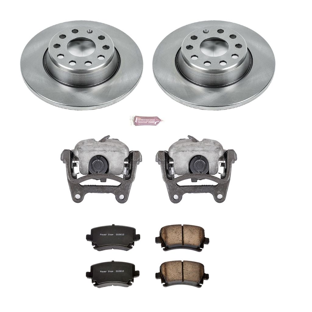 OE Stock Replacement Brake Pad, Rotor and Caliper Kit