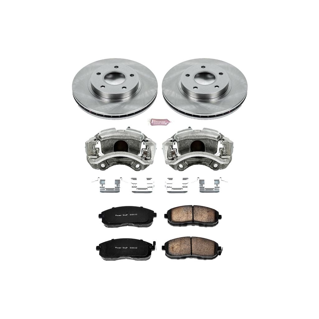 OE Stock Replacement Brake Pad, Rotor and Caliper Kit