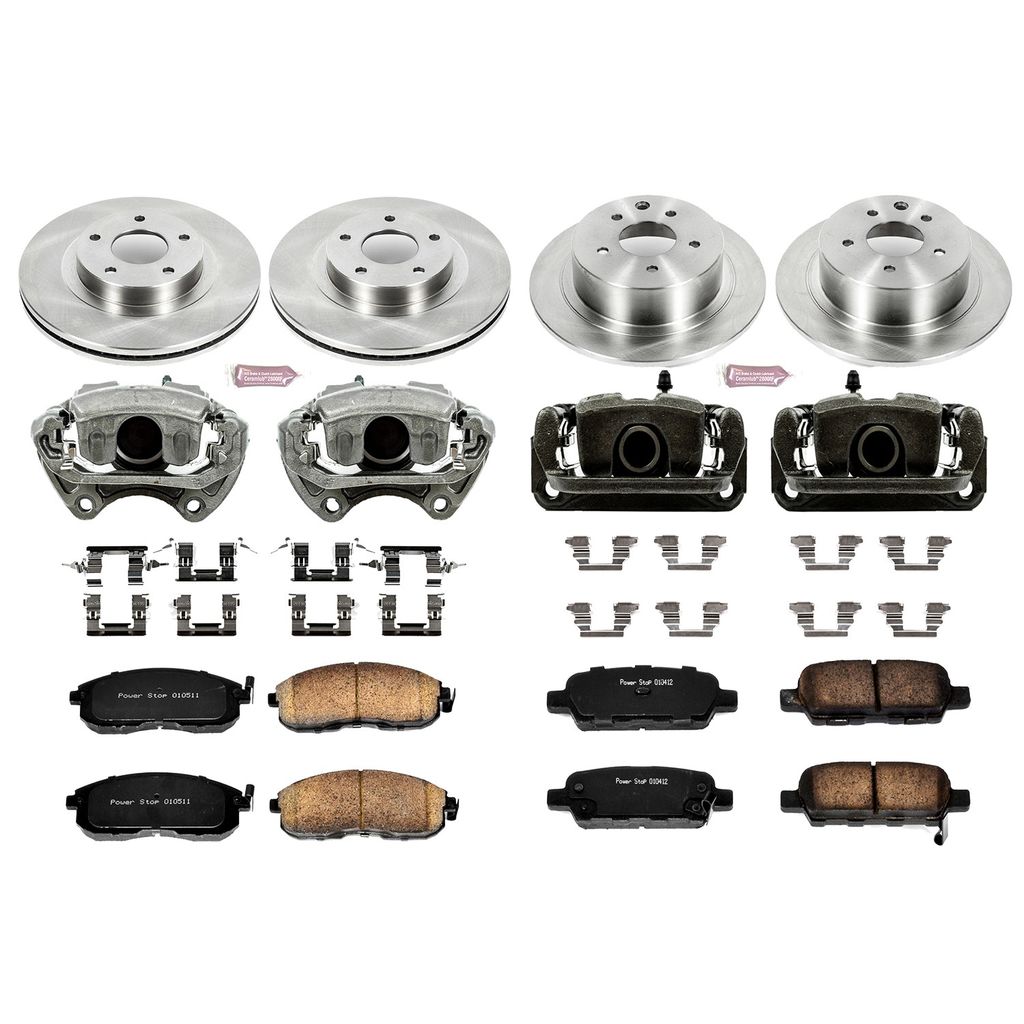 PowerStop KCOE2283 - OE Stock Replacement Brake Pad, Rotor and Caliper Kit