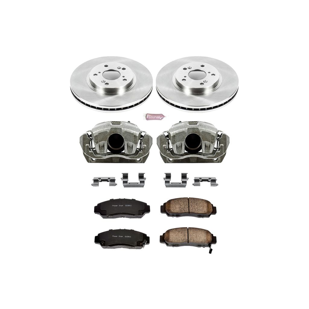 OE Stock Replacement Brake Pad, Rotor and Caliper Kit