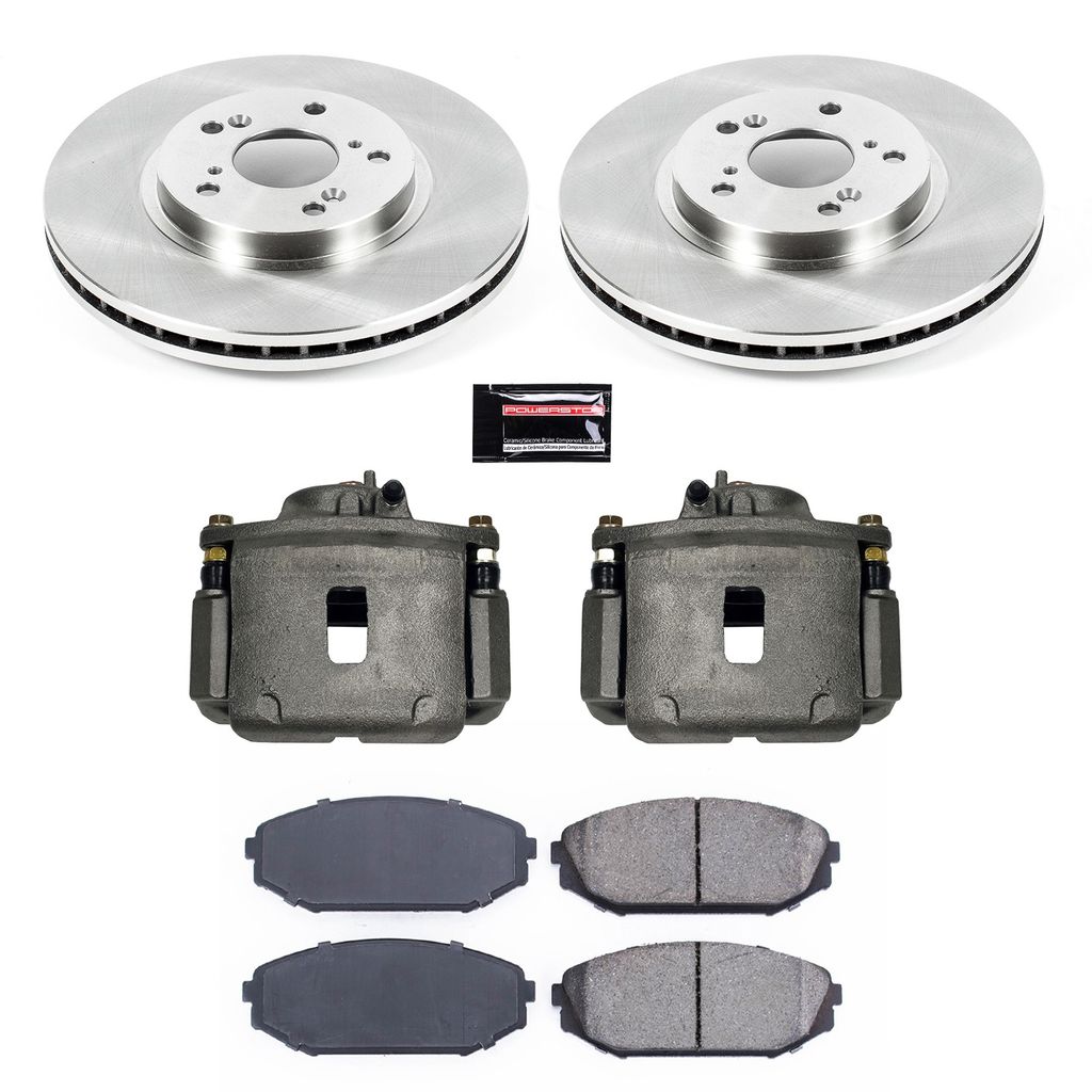OE Stock Replacement Brake Pad, Rotor and Caliper Kit