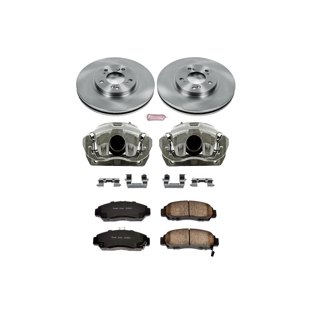OE Stock Replacement Brake Pad, Rotor and Caliper Kit