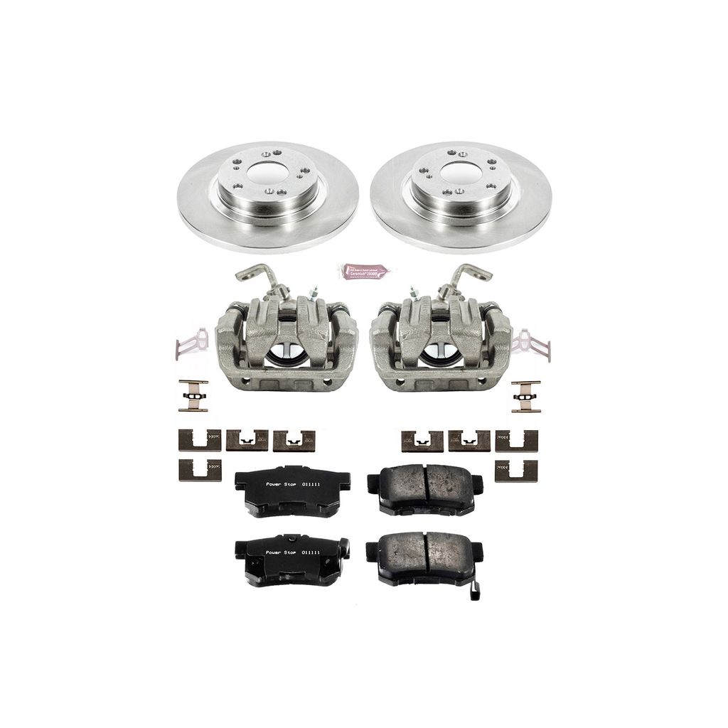PowerStop KCOE2310 - OE Stock Replacement Brake Pad, Rotor and Caliper Kit