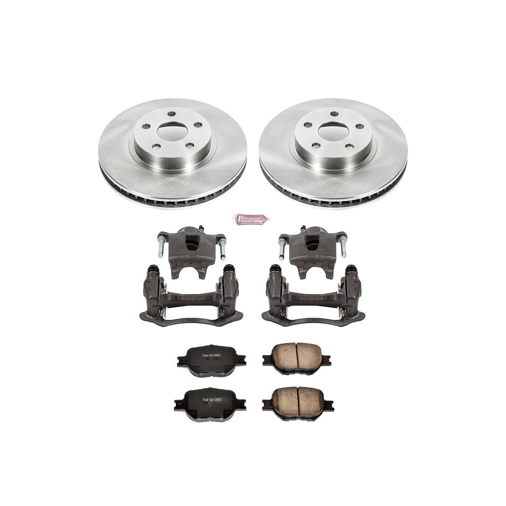 PowerStop KCOE2313A - OE Stock Replacement Brake Pad, Rotor and Caliper Kit