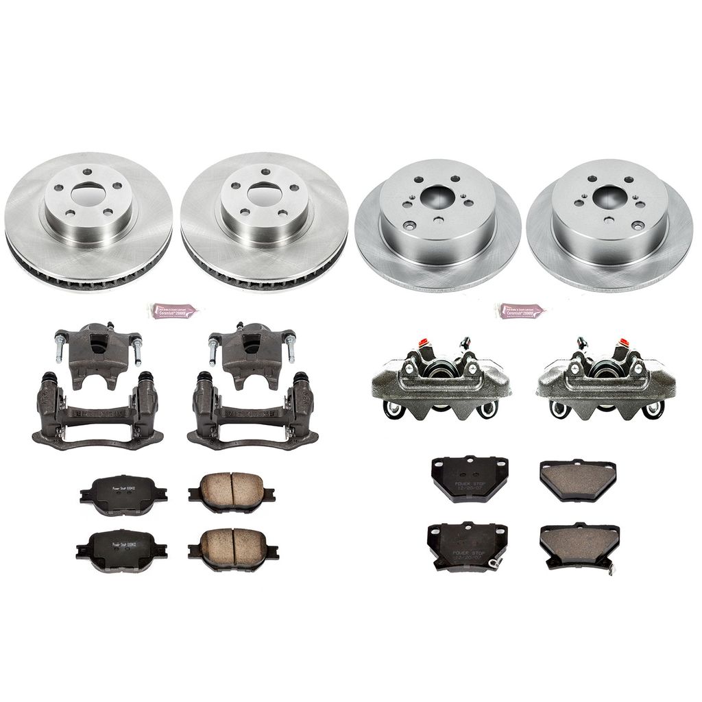 PowerStop KCOE2314 - OE Stock Replacement Brake Pad, Rotor and Caliper Kit