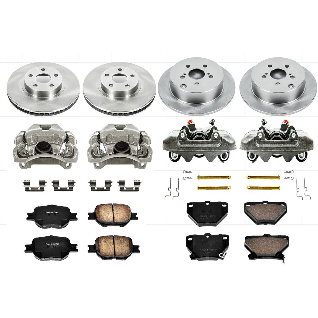 PowerStop KCOE2314A - OE Stock Replacement Brake Pad, Rotor and Caliper Kit