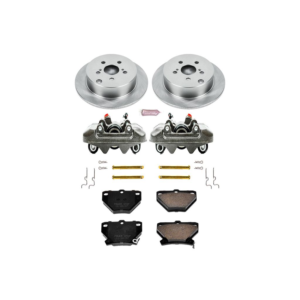 OE Stock Replacement Brake Pad, Rotor and Caliper Kit