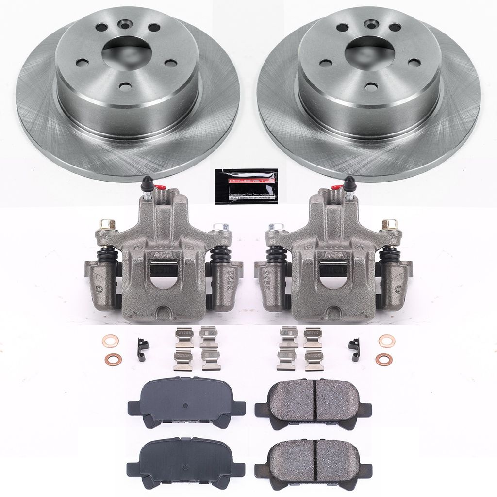 OE Stock Replacement Brake Pad, Rotor and Caliper Kit