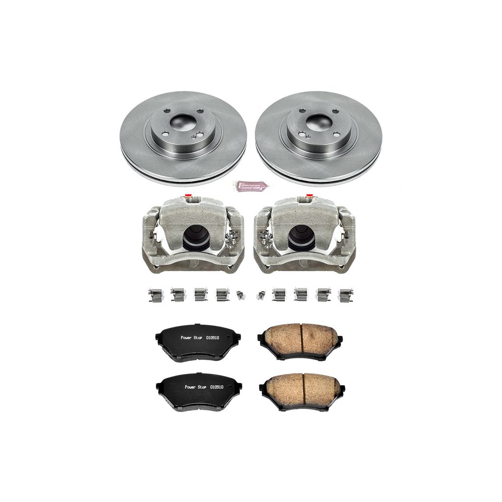 OE Stock Replacement Brake Pad, Rotor and Caliper Kit