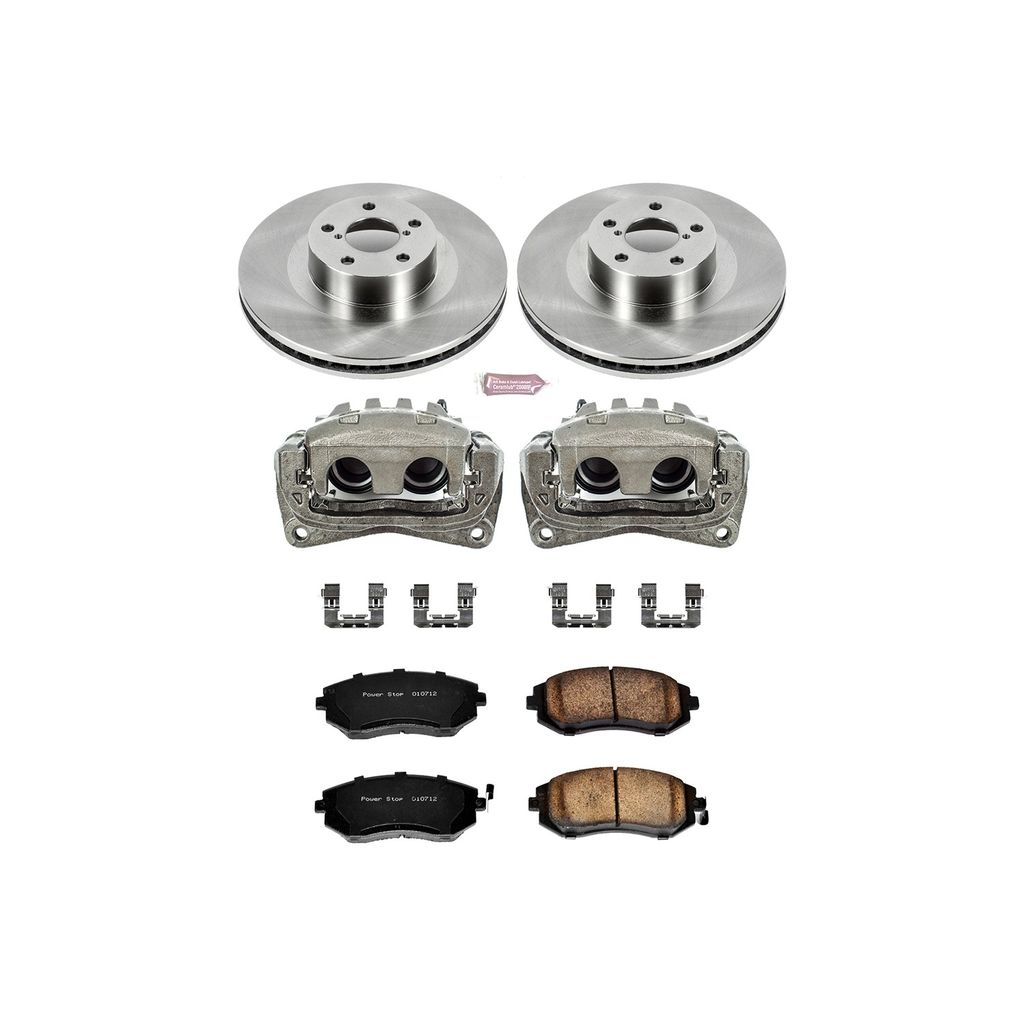 OE Stock Replacement Brake Pad, Rotor and Caliper Kit