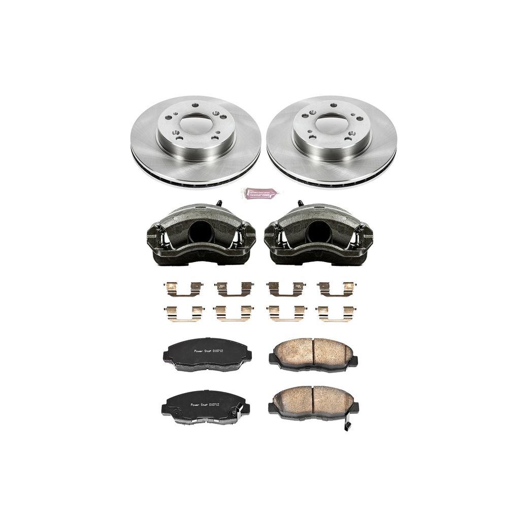 OE Stock Replacement Brake Pad, Rotor and Caliper Kit