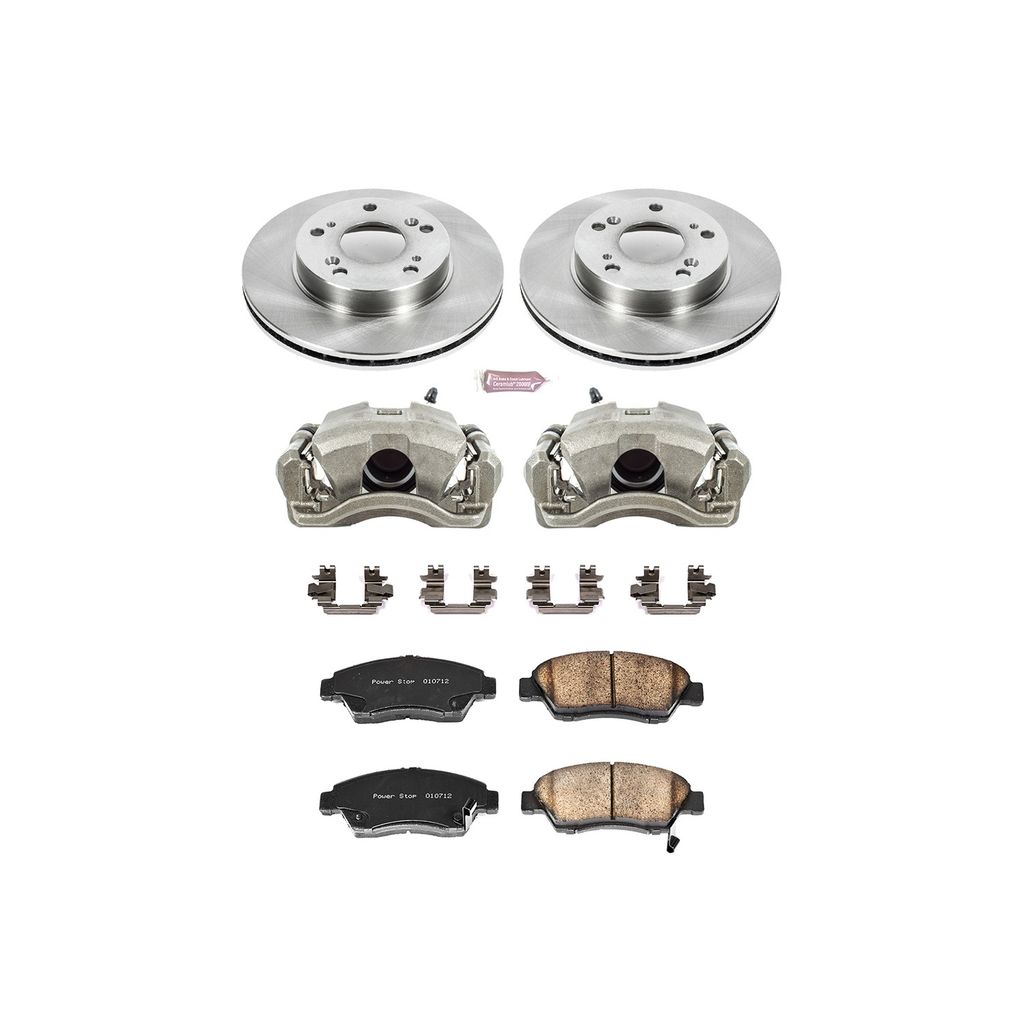 OE Stock Replacement Brake Pad, Rotor and Caliper Kit