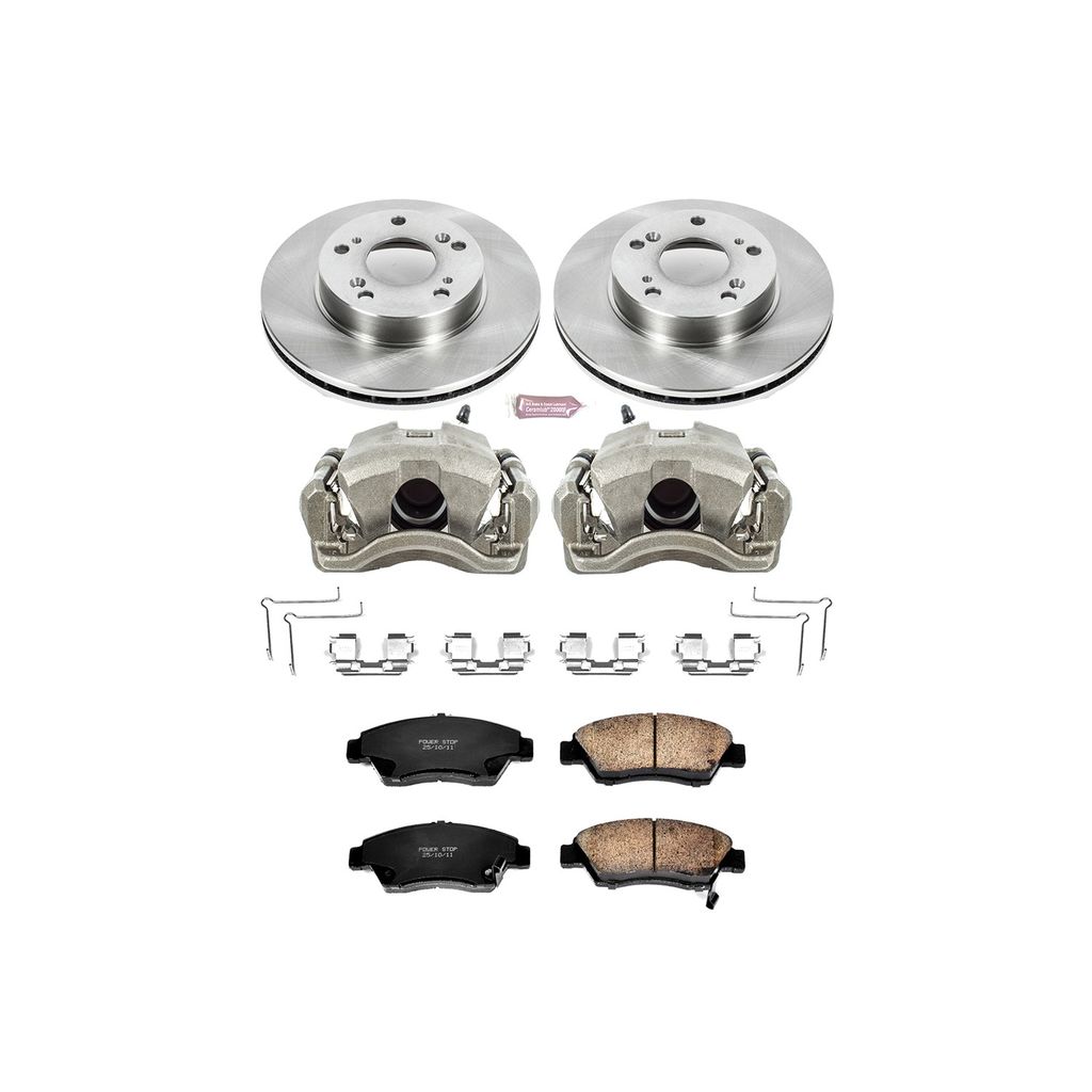 OE Stock Replacement Brake Pad, Rotor and Caliper Kit