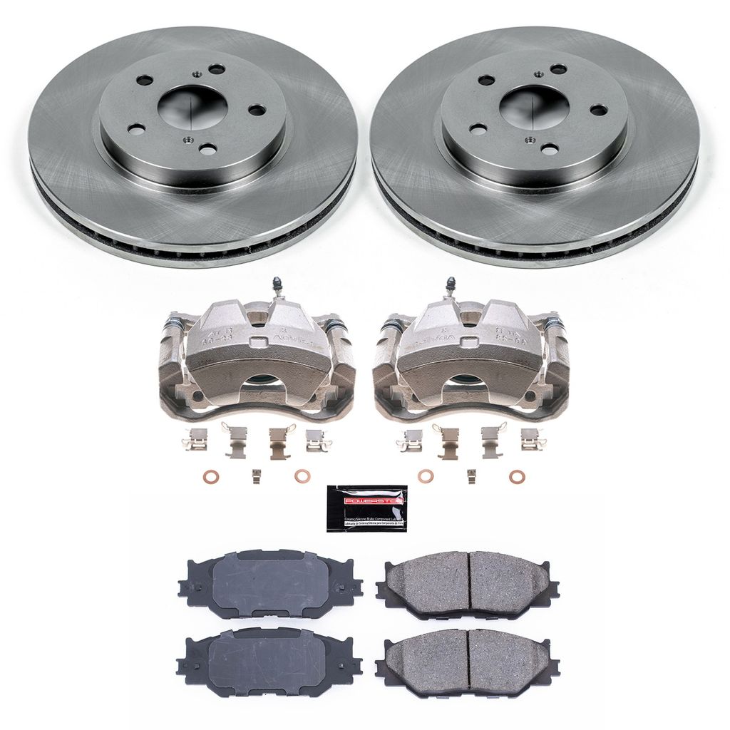 PowerStop KCOE2406 - OE Stock Replacement Brake Pad, Rotor and Caliper Kit