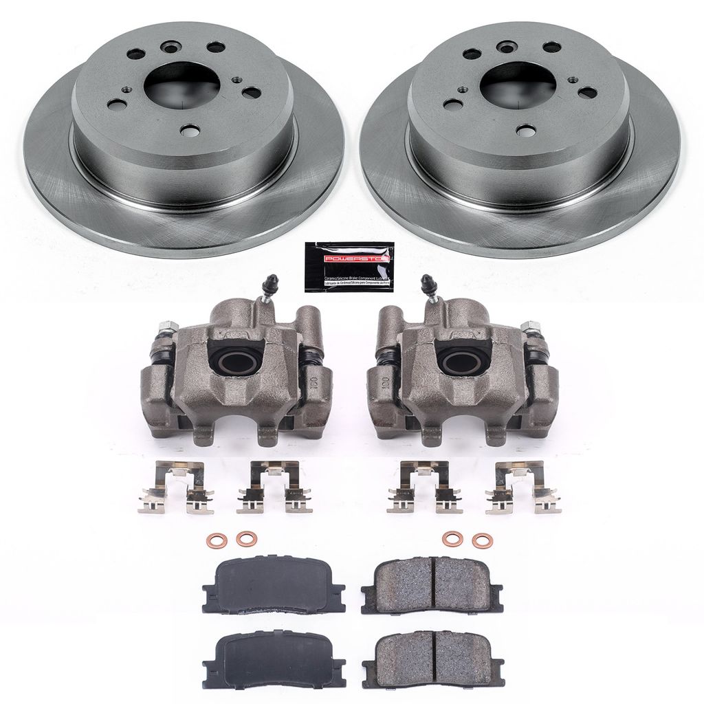OE Stock Replacement Brake Pad, Rotor and Caliper Kit