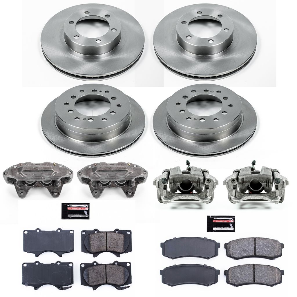 PowerStop KCOE2422A - OE Stock Replacement Brake Pad, Rotor and Caliper Kit