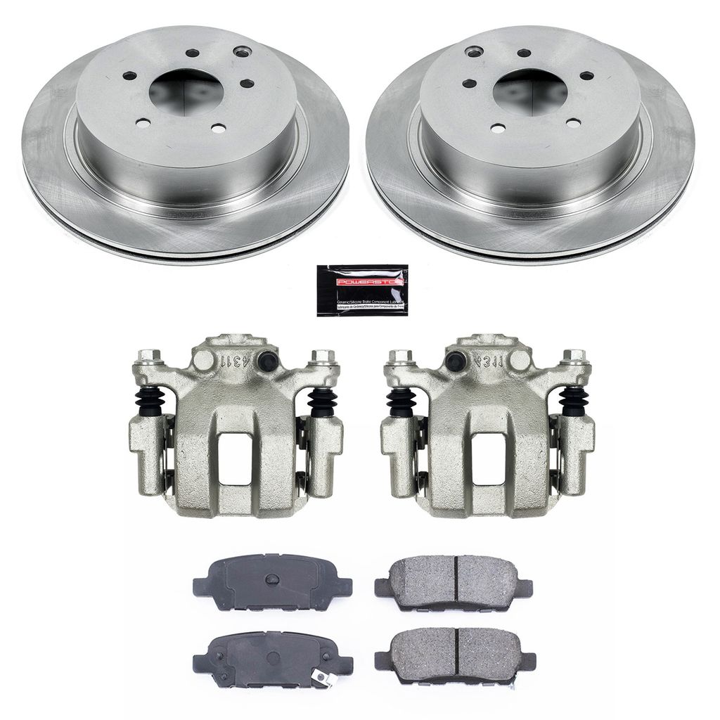 PowerStop KCOE2427B - OE Stock Replacement Brake Pad, Rotor and Caliper Kit