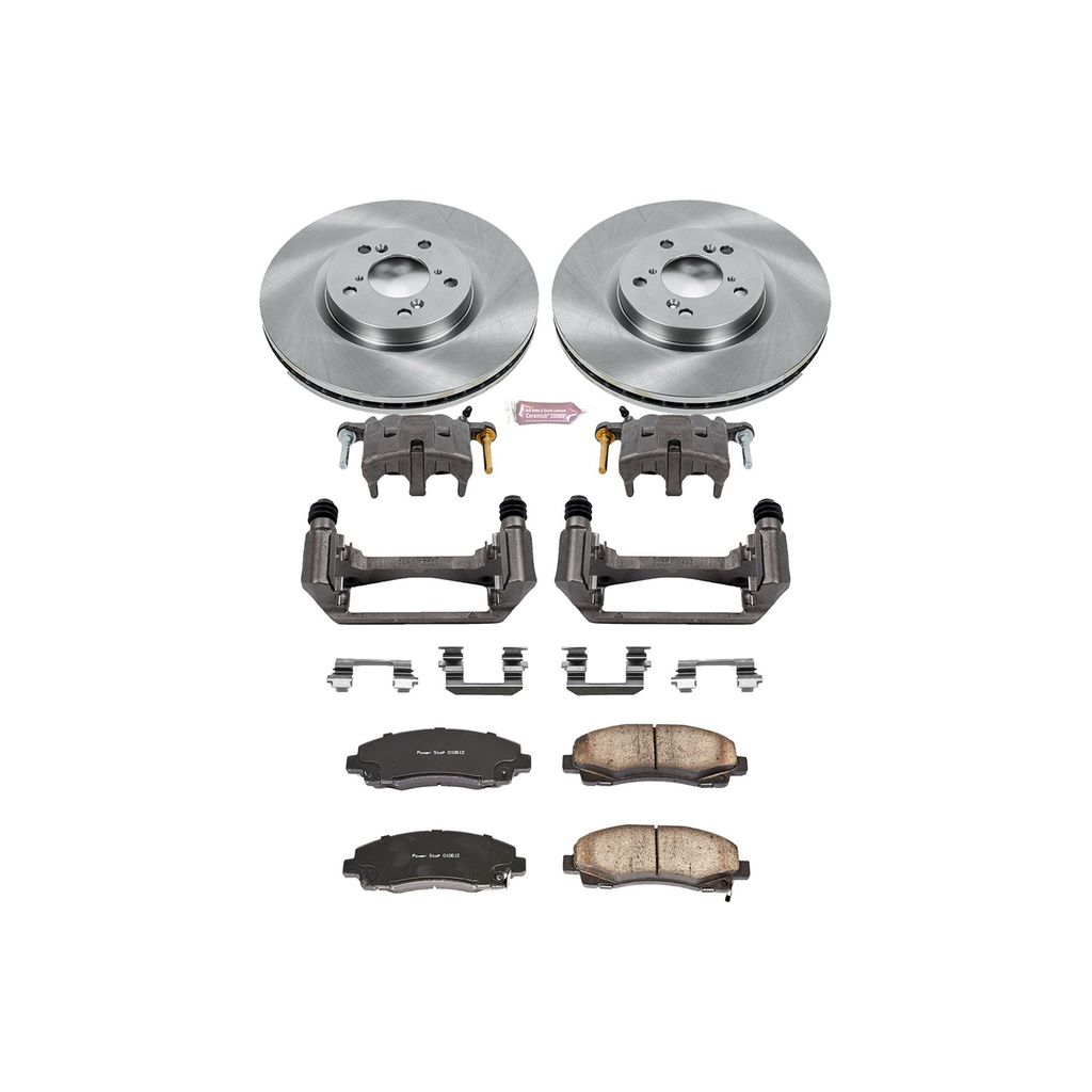 PowerStop KCOE2429 - OE Stock Replacement Brake Pad, Rotor and Caliper Kit