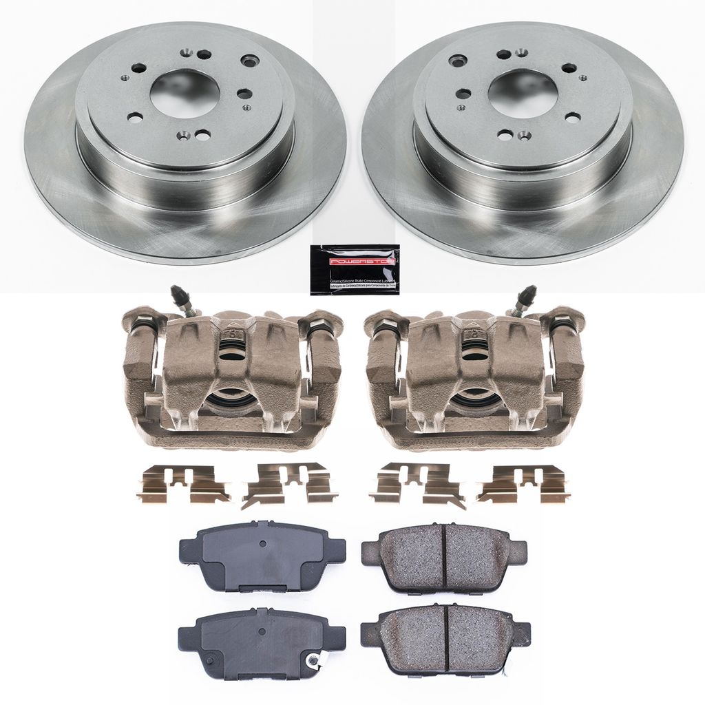 PowerStop KCOE2431 - OE Stock Replacement Brake Pad, Rotor and Caliper Kit