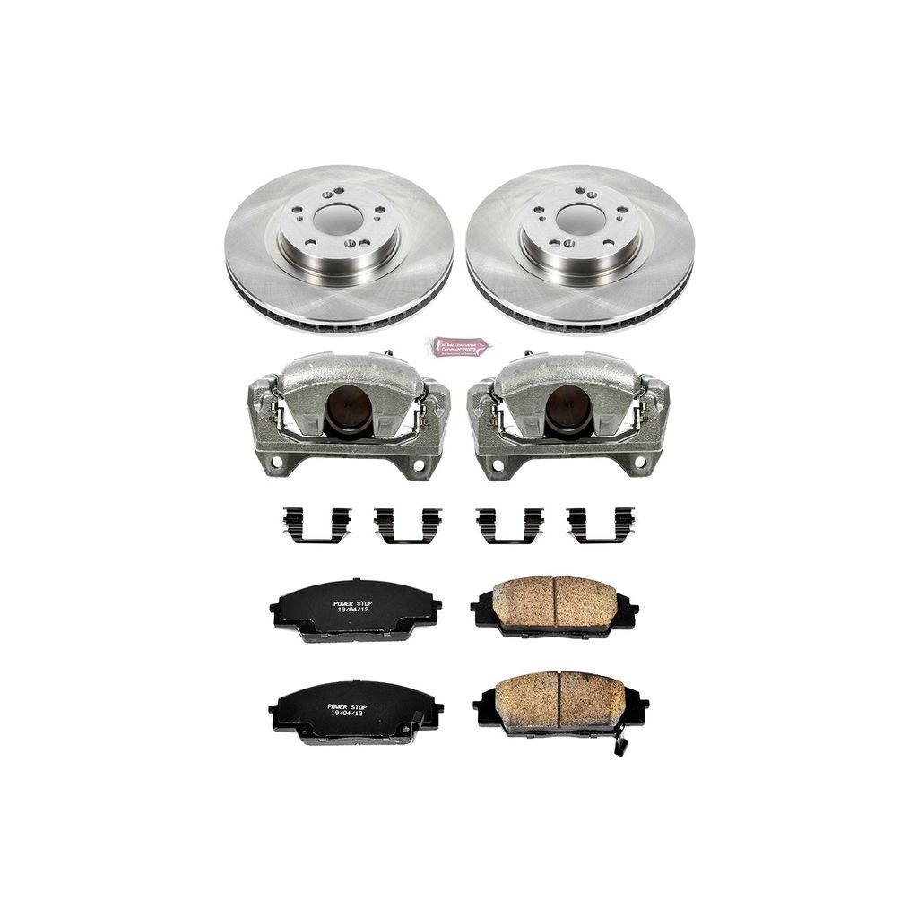 OE Stock Replacement Brake Pad, Rotor and Caliper Kit